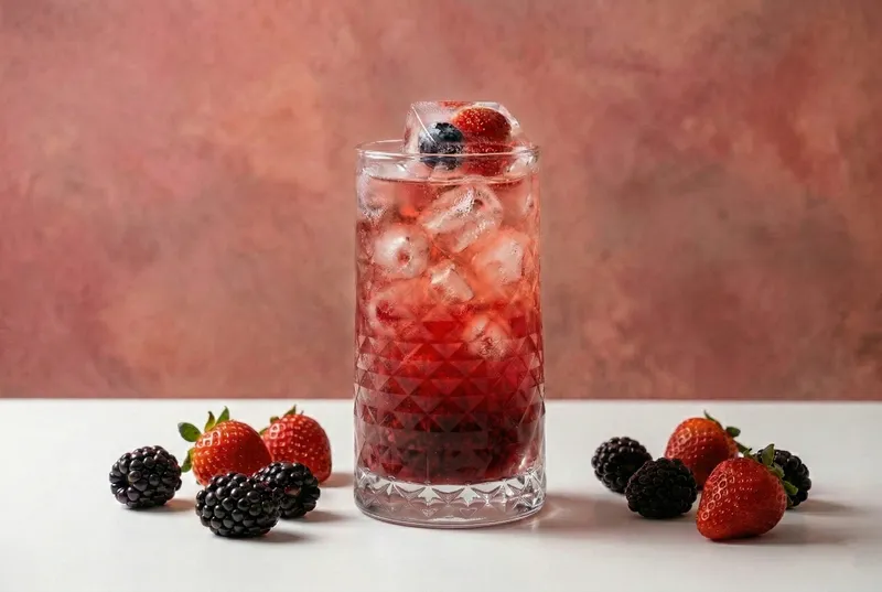 Ice tea de frutos rojos
