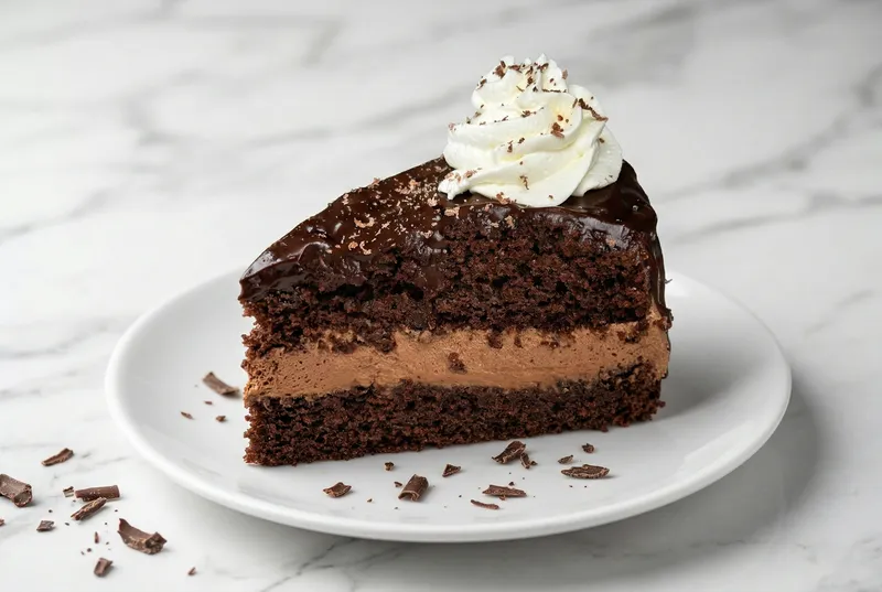 Torta triple de chocolate